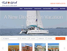 Tablet Screenshot of portatradewindsvacationrentals.com